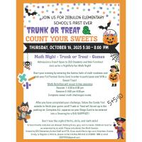 Trunk or Treat & Count Your Sweets with Zebulon Elementary