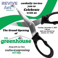 Grand Opening & Ribbon Cutting: The Greenhouse with Revive Her Ministries