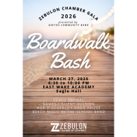 Boardwalk Bash: Zebulon Chamber Gala 2026