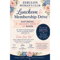 Zebulon Woman's Club Luncheon & Membership Drive