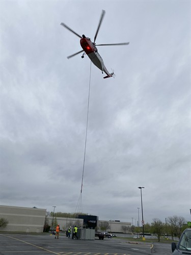 Helicopter rigging in Syracuse