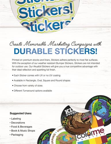 Make your message stick, with Custom Labels and Stickers!