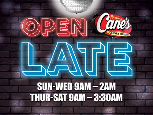 Open late 