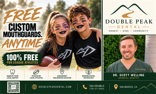 Free mouthguards for any young athletes in North County!