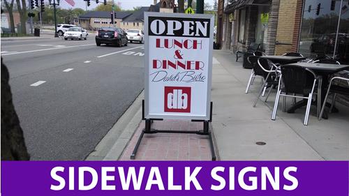 Sidewalk Signs
