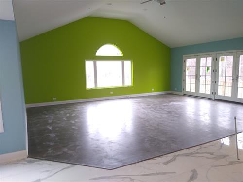 Great room interior painting in Vernon Hills.