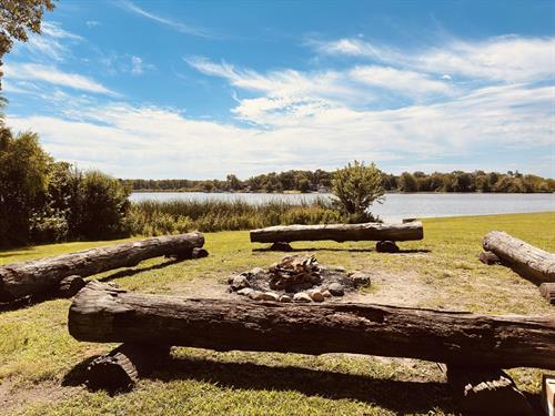 Lake front Camp fire ring