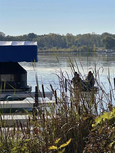 Paddle boats on Center Lake