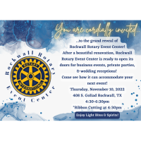 Rockwall Rotary Event Center Grand Reveal & Ribbon Cutting