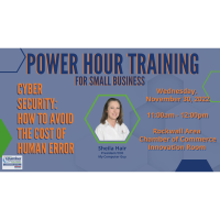 Power Hour Training for Small Business - Cyber Security: How to Avoid the Cost of Human Error