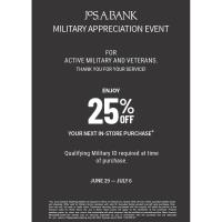 Jos. A. Bank Military Appreciation Event