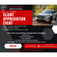 Cavender Nissan Client Appreciation Event