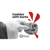 Frost Bank Cookies with Santa