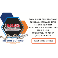 Ribbon Cutting - McClain's RV Superstore