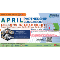 April Partnership Luncheon - Lessons in Leadership: From the Classroom, to the Grass, to the Court