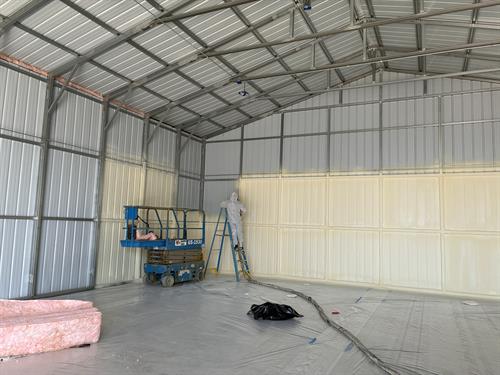 High-performance closed-cell spray foam insulation designed for metal buildings and commercial applications.