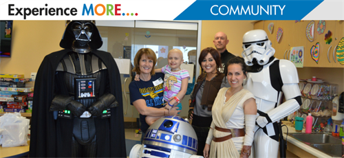 CUTX visits Children's Medical Hospital for May the 4th