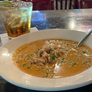 Cold Weather, warm up with Dodies Blue Crab Bisque 