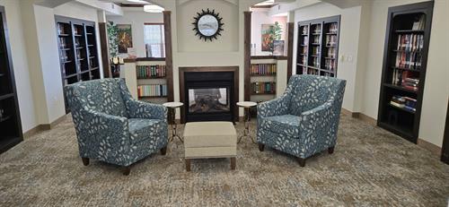 Library, 2nd floor.  Cozy up and read your heart out! 