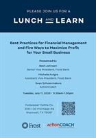 Small Business Lunch & Learn - Hosted by Frost Bank and actionCOACH Business Coaching