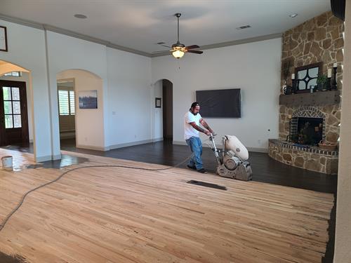 Hardwood Floor refinishing and staining