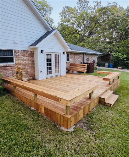 Deck and seating