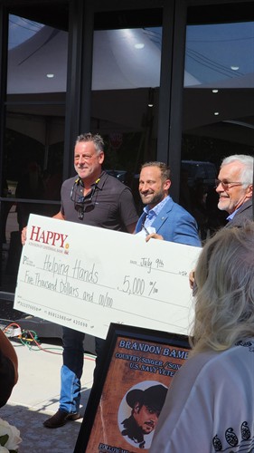 Happy Bank, Kayne Pierce and Helping Hands.