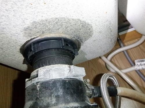 Leak under sink
