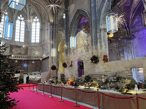 France Avignon Cloitre des Celestins Artisans Christmas Market Old Church