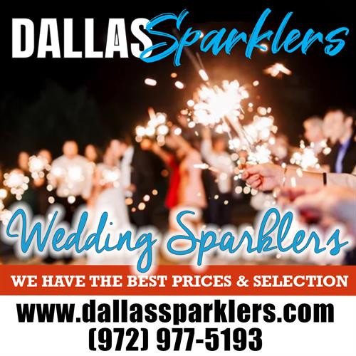 Dallas Sparklers has the sparklers you've been searching for for your wedding or event!