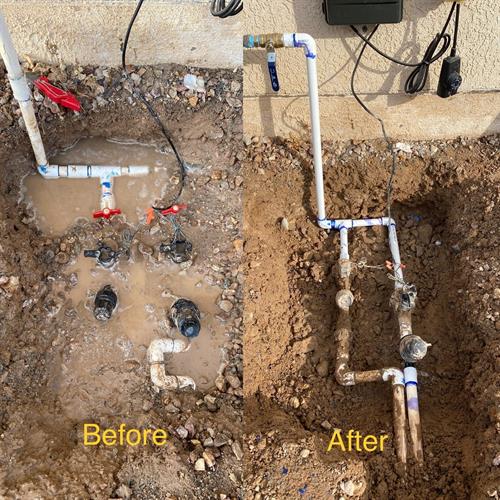 Irrigation valve repair