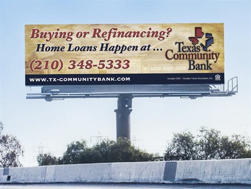 Billboard Design - Texas Community Bank