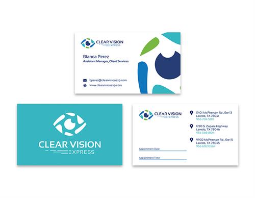 Business Card Design - Clear Vision Express