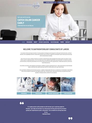 Website Design - Gastroenterology Consultants of Laredo