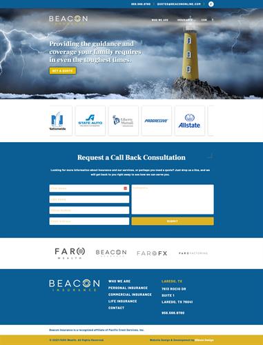 Website Design - Beacon Insurance