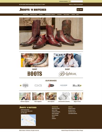 Website Design - Boots 'n Britches