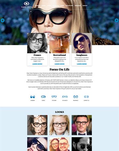 Website Design - Clear Vision Express