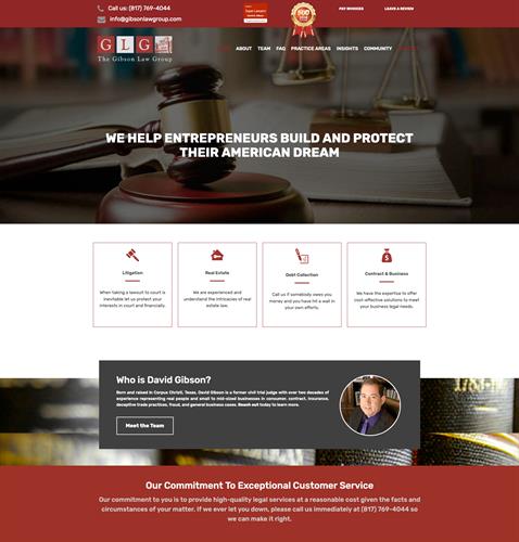 Website Design - Gibson Herod Law