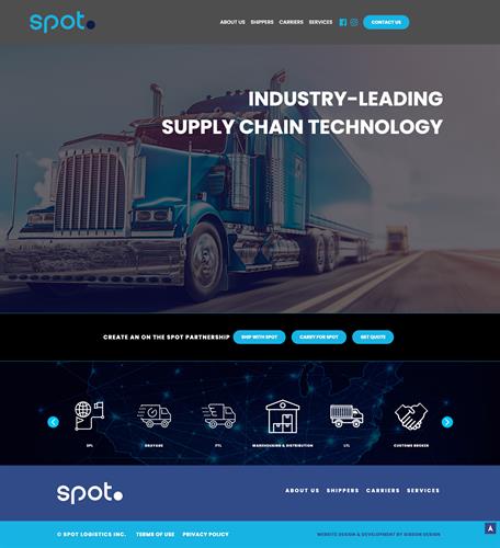 Website Design - SPOT Logistics