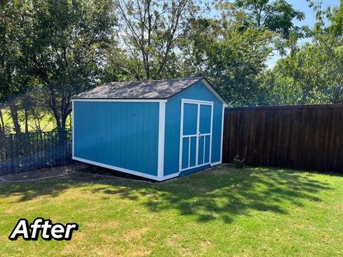 after shed repair