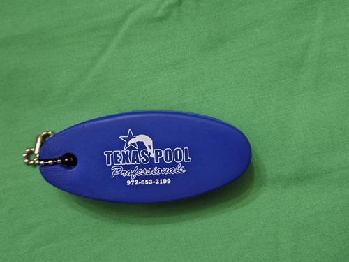 Texas Pool Pros Floating Keychain