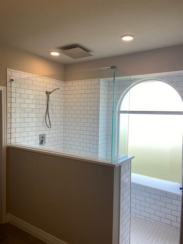 Shower with Subway Tile