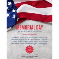 Memorial Day - Join us at Eagle's Healing Nest
