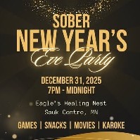 Sober New Year's Eve Party @ Eagles Healing Nest