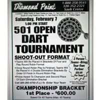 501 Open Dart Tournament - Diamond Point