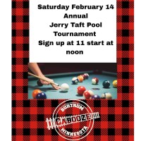 Burtrum Cabooze Jerry Taft Pool Tournament