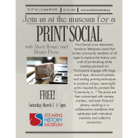 Print Social with Stearns History Museum and Bruno Press