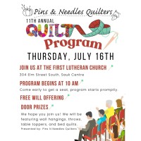 Pins and Needles Quilters 11th Annual Quilt Program