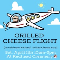 Grilled Cheese Flight at Redhead Creamery