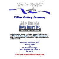 Air Ducts Done Right 25th Anniversary Ribbon Cutting